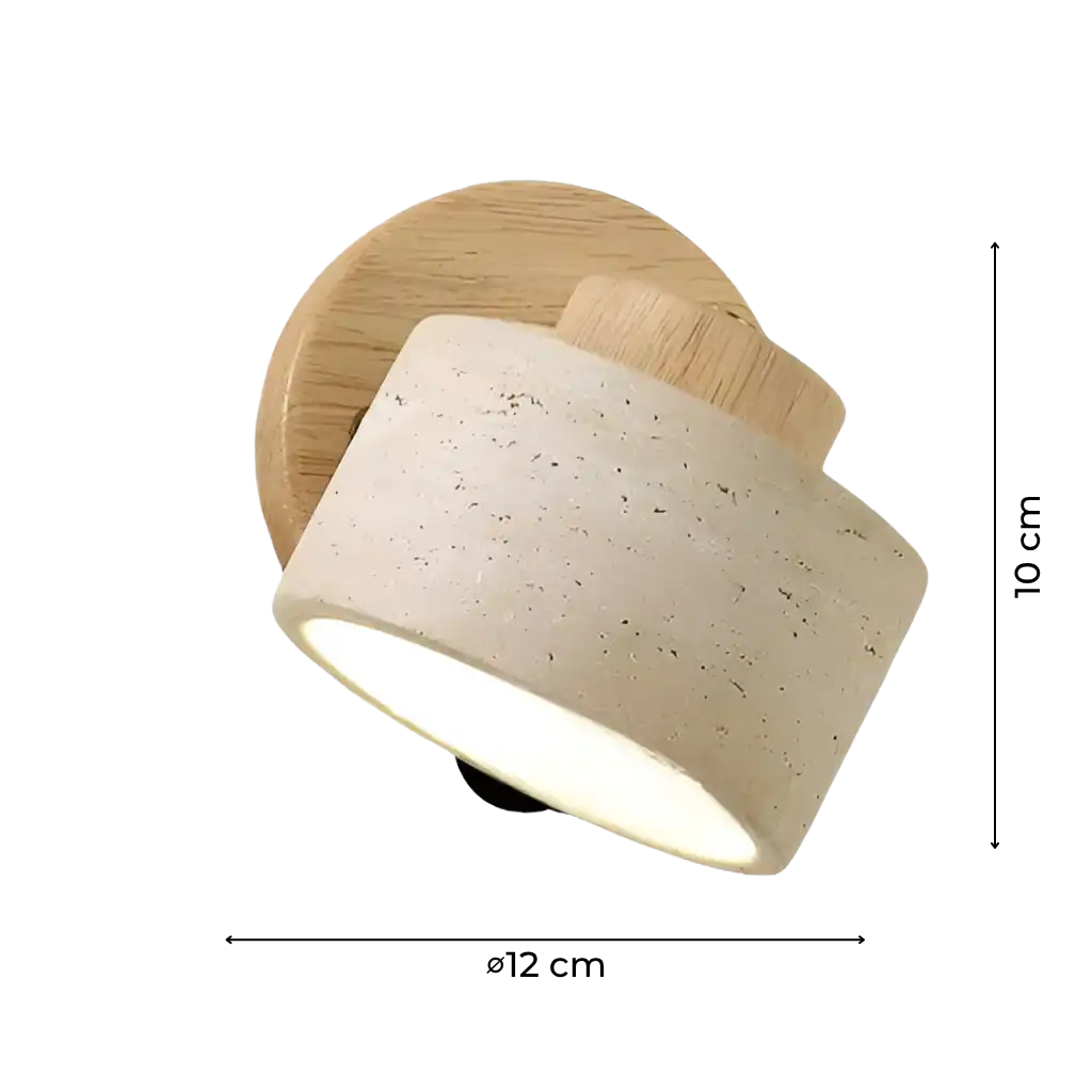 Adjustable Travertine Reading Wall Sconce