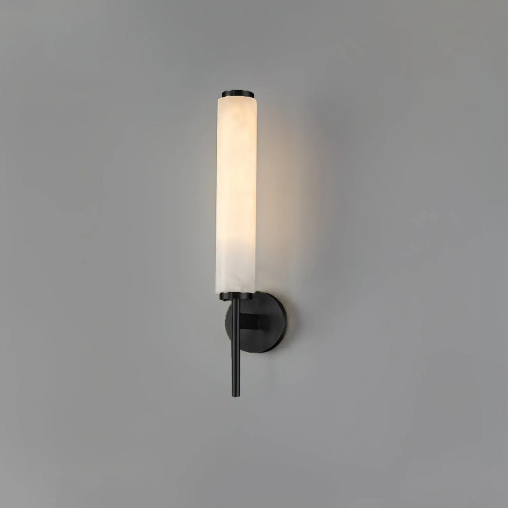 Jasper Natural Alabaster Cylinder Wall Light