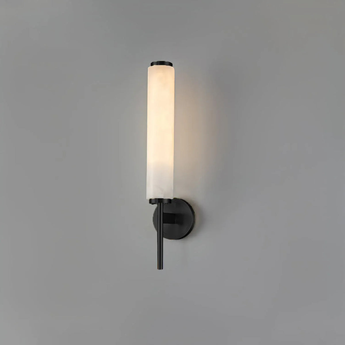 Jasper Natural Alabaster Cylinder Wall Light