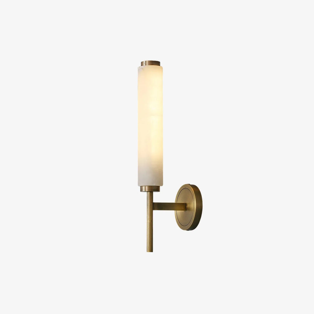 Jasper Natural Alabaster Cylinder Wall Light