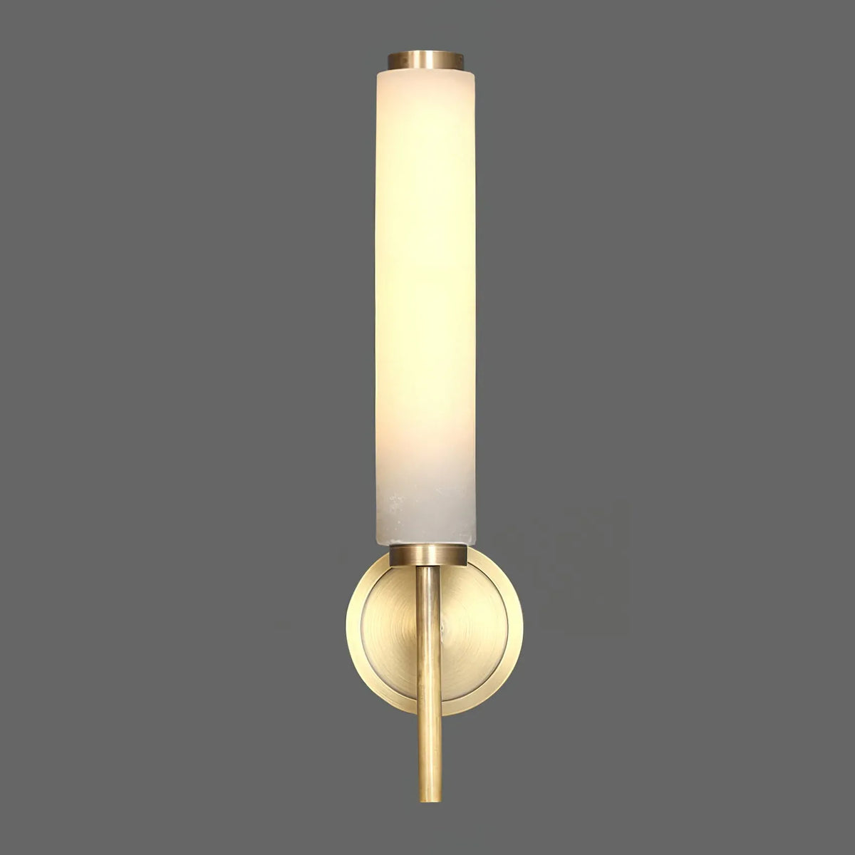 Jasper Natural Alabaster Cylinder Wall Light