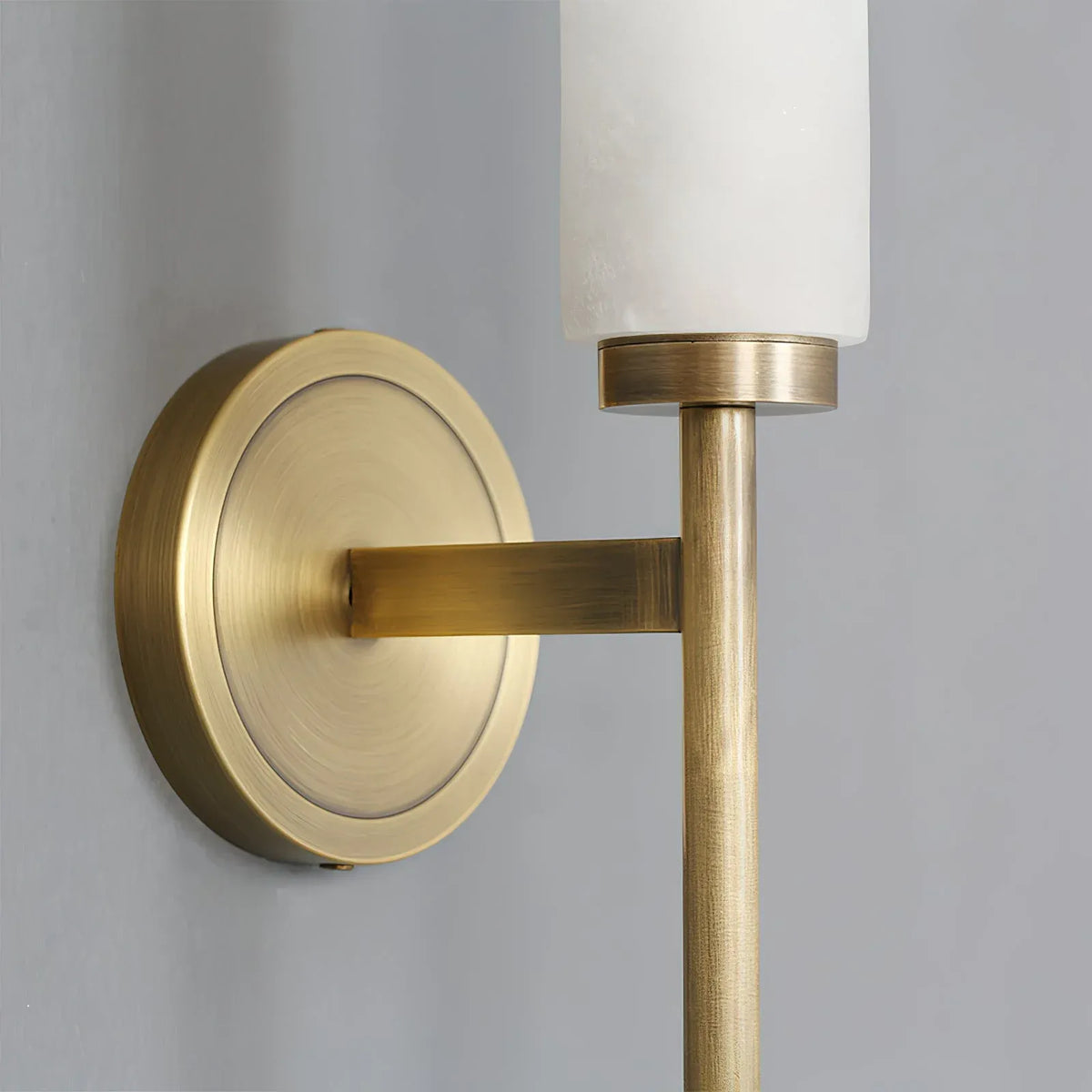 Jasper Natural Alabaster Cylinder Wall Light