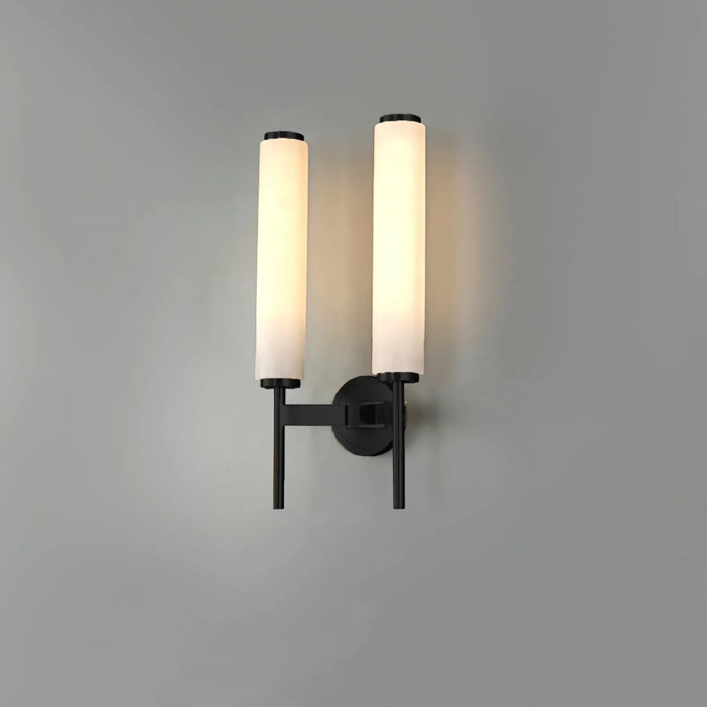 Jasper Natural Alabaster Cylinder Wall Light