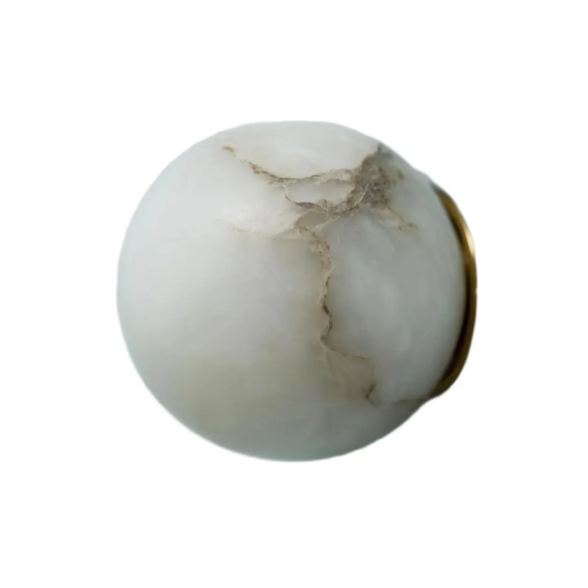Cora Japandi Natural Alabaster Mini Orb Wall Light