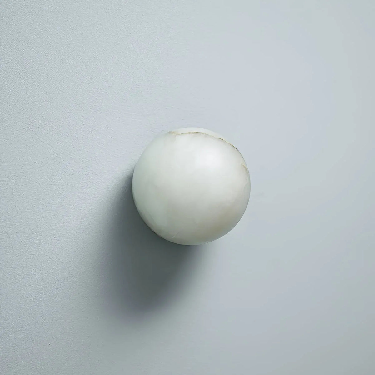 Cora Japandi Natural Alabaster Mini Orb Wall Light