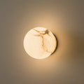 Cora Japandi Natural Alabaster Mini Orb Wall Light