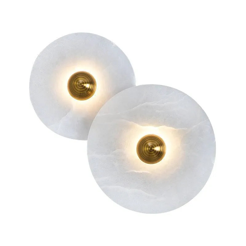 Alabaster Radiance Minimalist Elegance Wall Lamp