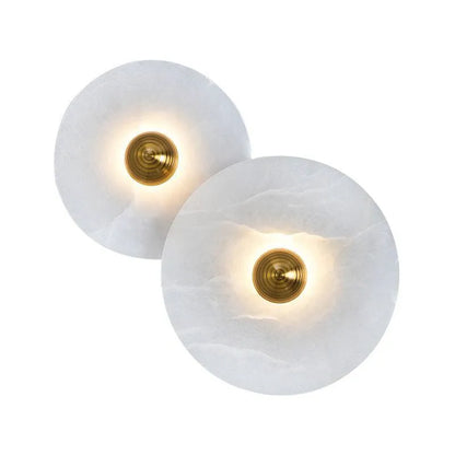 Alabaster Radiance Minimalist Elegance Wall Lamp