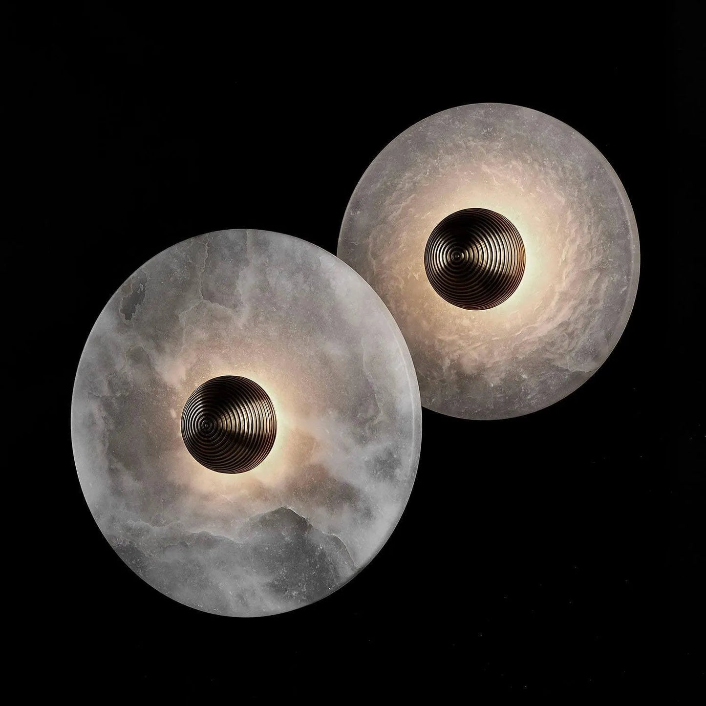 Alabaster Radiance Minimalist Elegance Wall Lamp