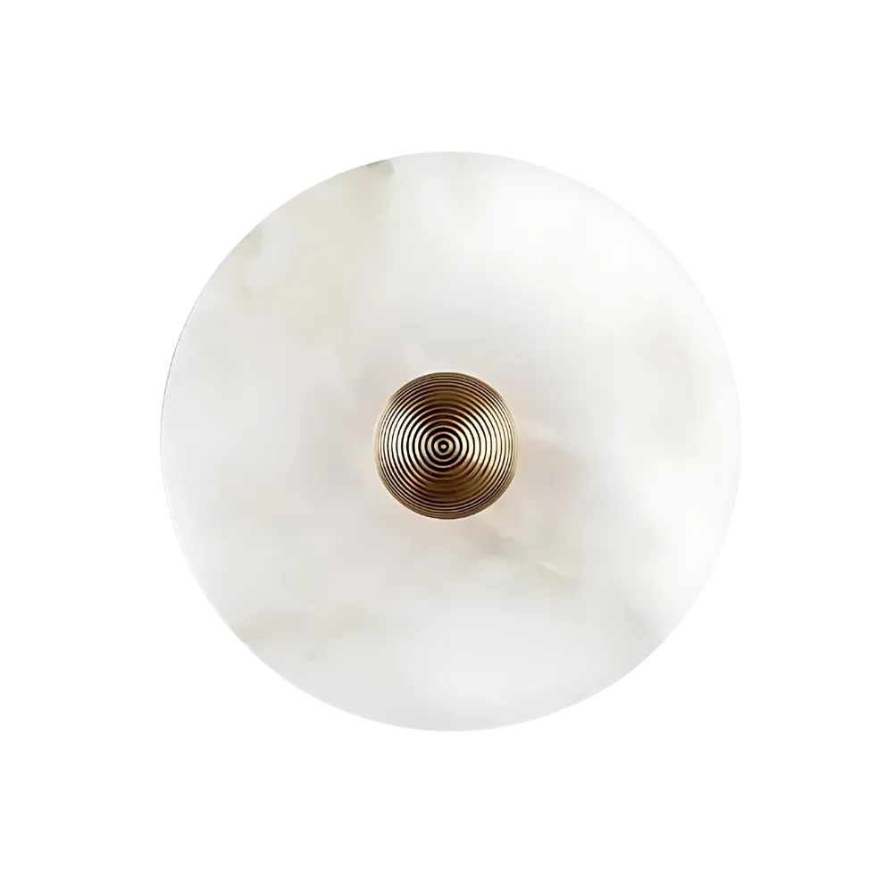 Alabaster Radiance Minimalist Elegance Wall Lamp