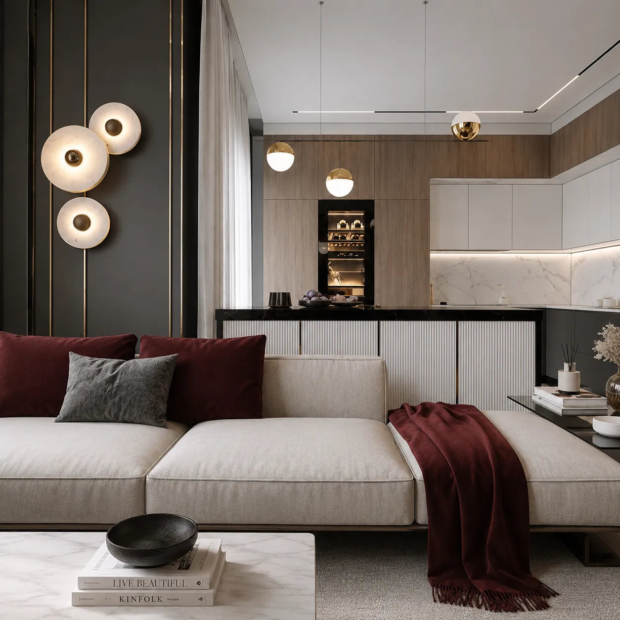 Alabaster Radiance Minimalist Elegance Wall Lamp