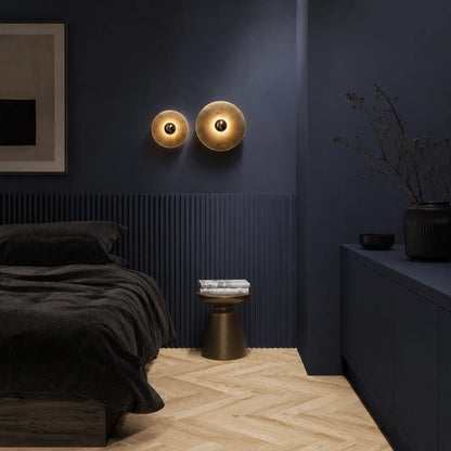 Alabaster Radiance Minimalist Elegance Wall Lamp