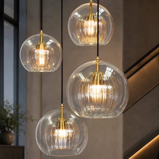 Alaora Modern Glass Globe Pendant Light