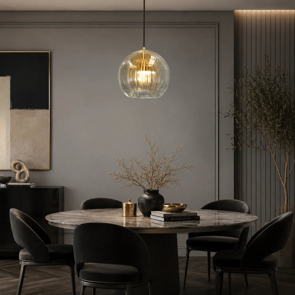 Alaora Modern Glass Globe Pendant Light