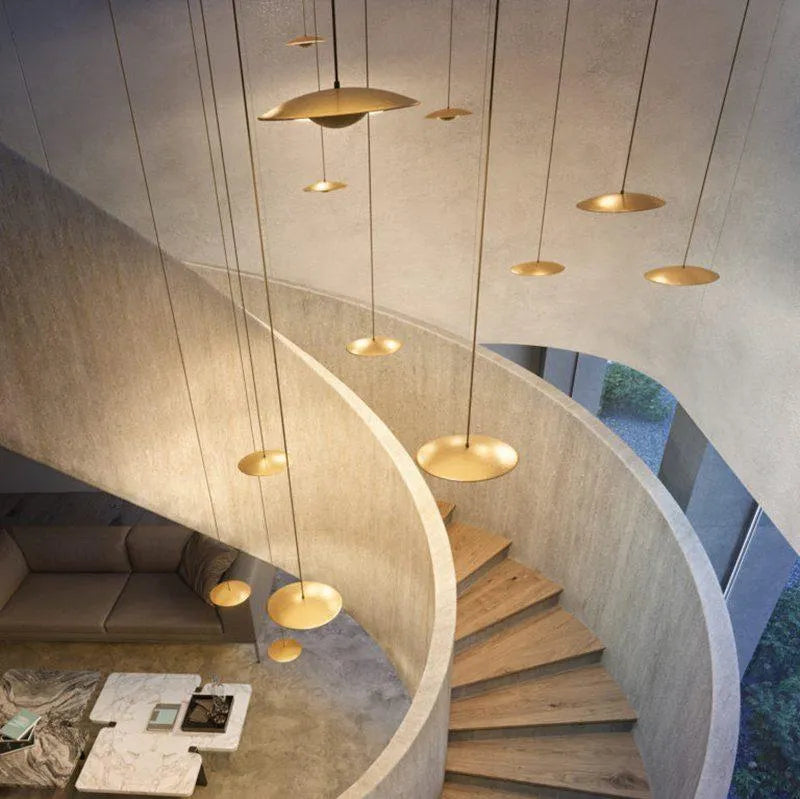 Alaorae Nordic Metal Disc LED Pendant Light