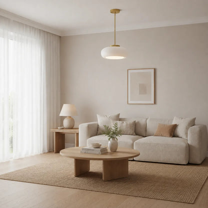 Alavia Nordic Brass & Glass Pendant Light