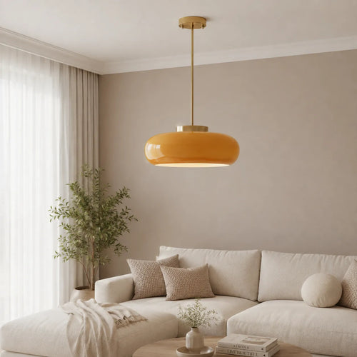 Alavia Nordic Brass & Glass Pendant Light