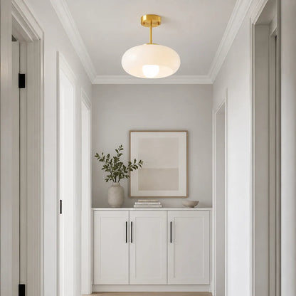 Alavia Nordic Brass & Glass Pendant Light