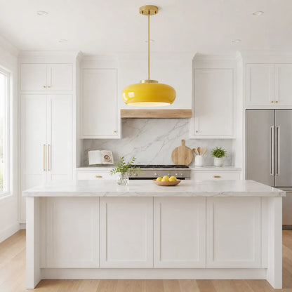 Alavia Nordic Brass & Glass Pendant Light
