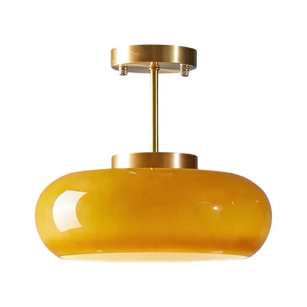 Alavia Nordic Brass & Glass Pendant Light