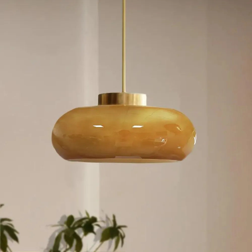 Alavia Nordic Brass & Glass Pendant Light