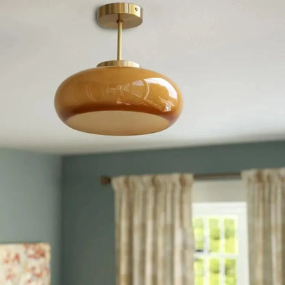 Alavia Nordic Brass & Glass Pendant Light