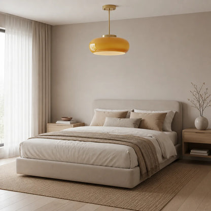 Alavia Nordic Brass & Glass Pendant Light