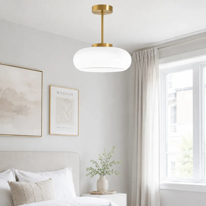 Alavia Nordic Brass & Glass Pendant Light