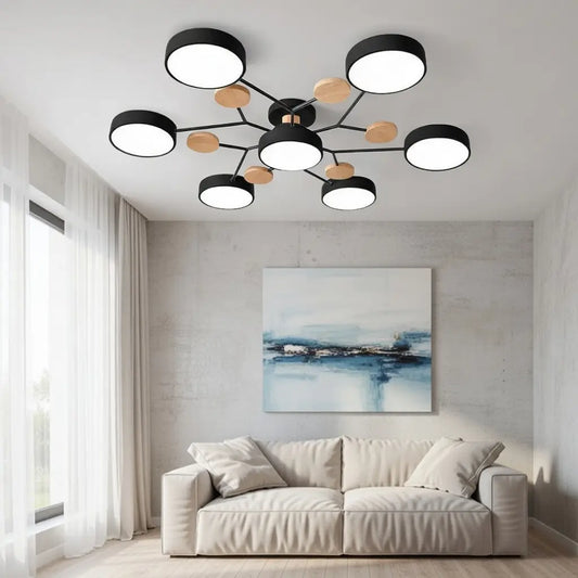 Arbor Wood Accent Flush Mount Ceiling Light