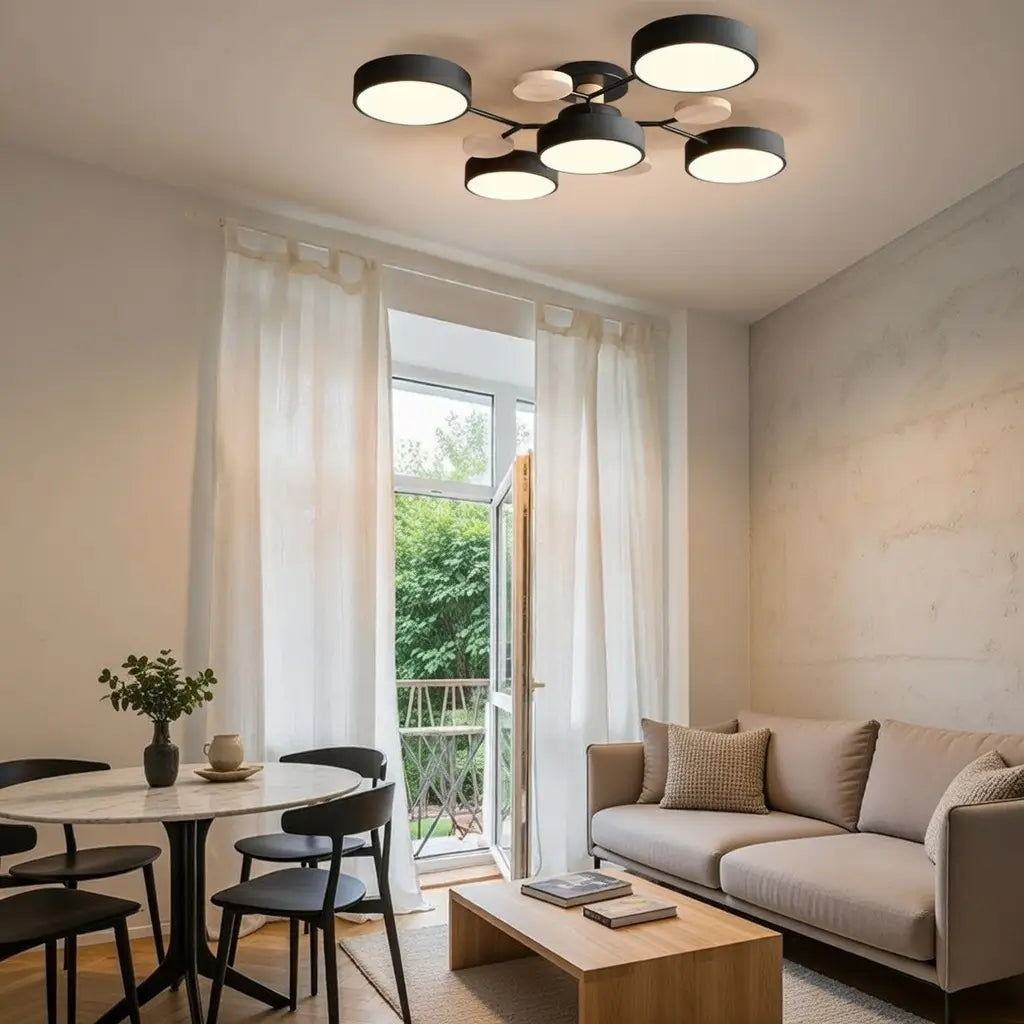 Giselle Scandinavian Wood Accent Branch LED Ceiling Light