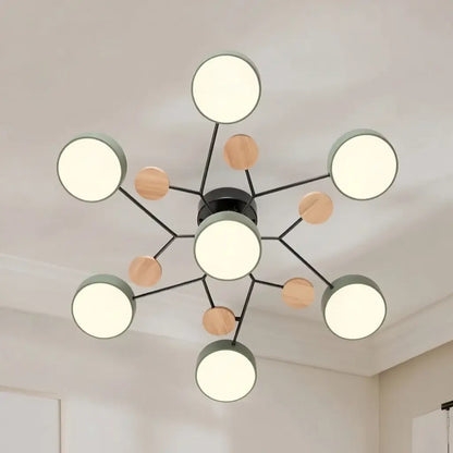 Arbor Wood Accent Flush Mount Ceiling Light