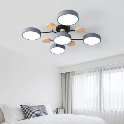 Arbor Wood Accent Flush Mount Ceiling Light