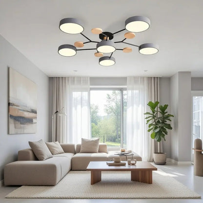 Arbor Wood Accent Flush Mount Ceiling Light