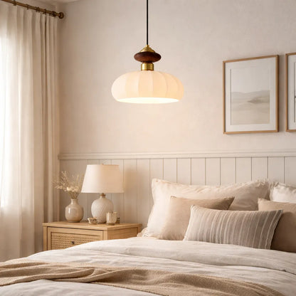 Arbor Contemporary Glass & Wood Pendant