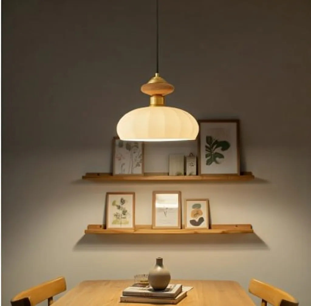 Arbor Contemporary Glass & Wood Pendant