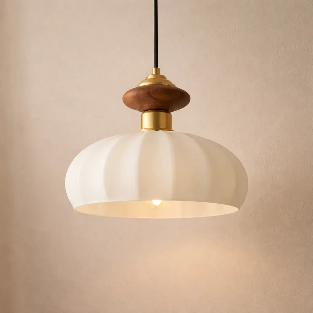 Arbor Contemporary Glass & Wood Pendant