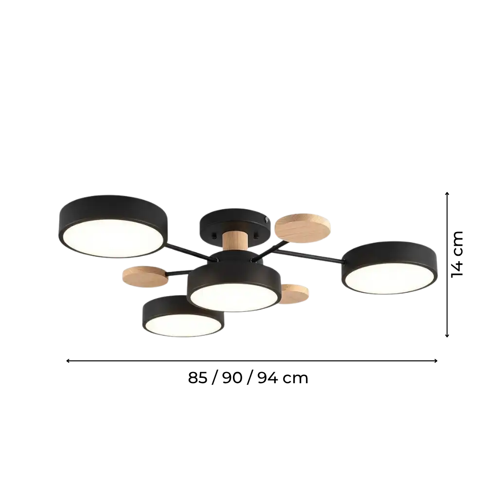 Arbor Wood Accent Flush Mount Ceiling Light