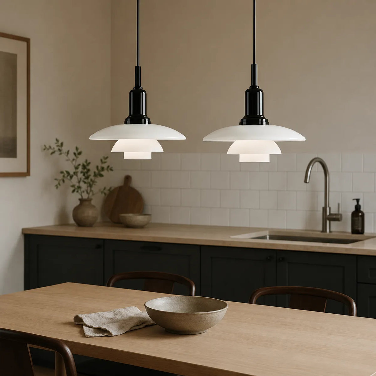 Ember Scandinavian Layered Pendant Light