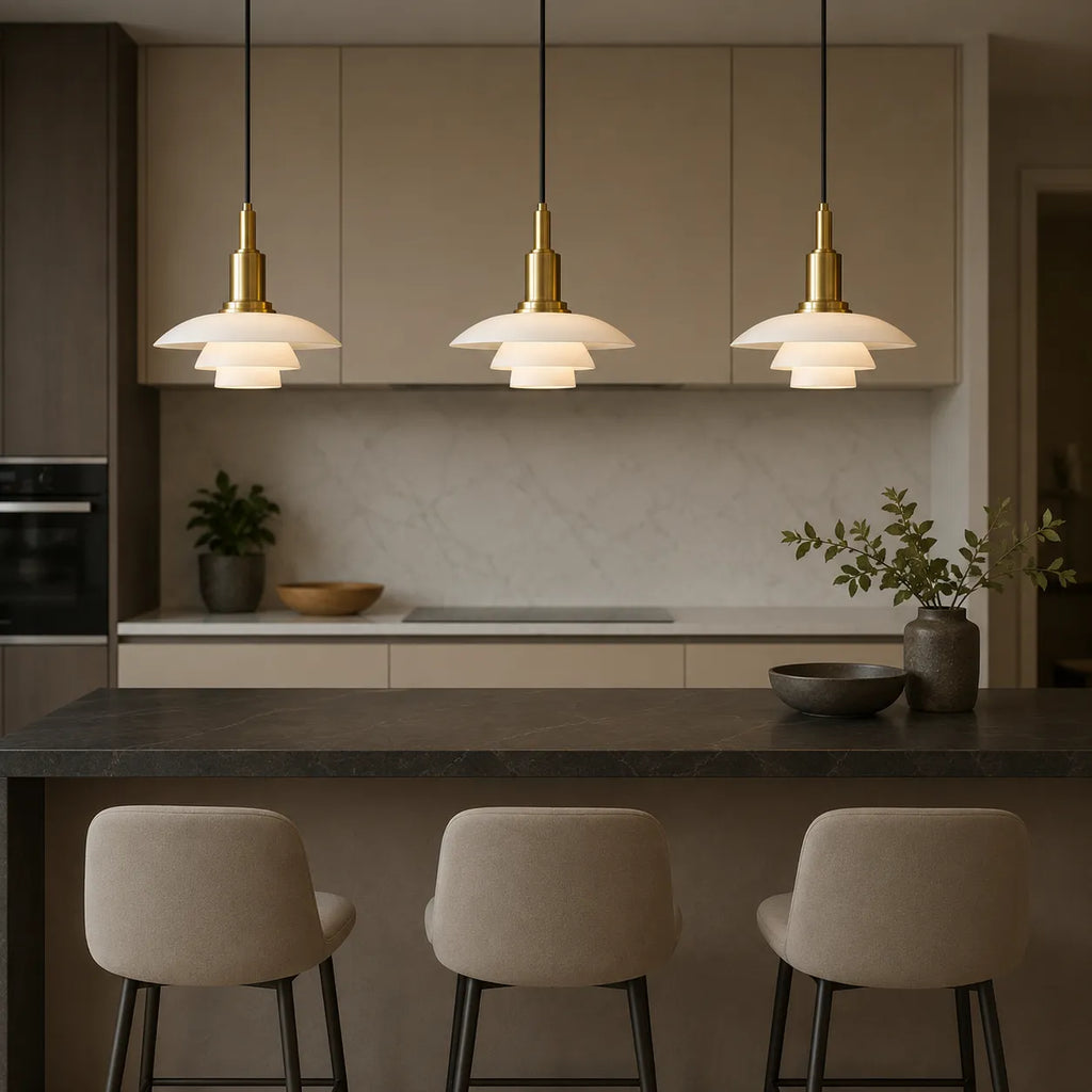 Ember Scandinavian Layered Pendant Light