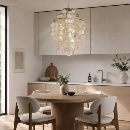 Ariaya Italian Vintage Natural Seashell Pendant Light
