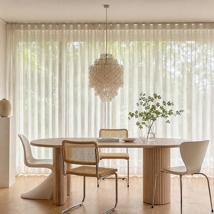 Ariaya Italian Vintage Natural Seashell Pendant Light