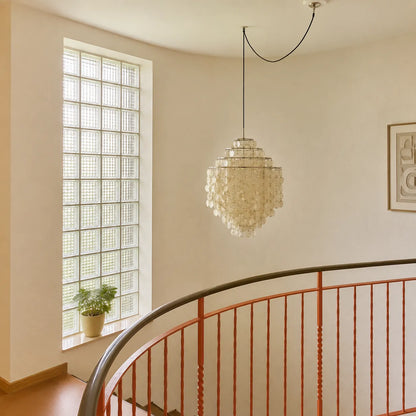 Ariaya Italian Vintage Natural Seashell Pendant Light
