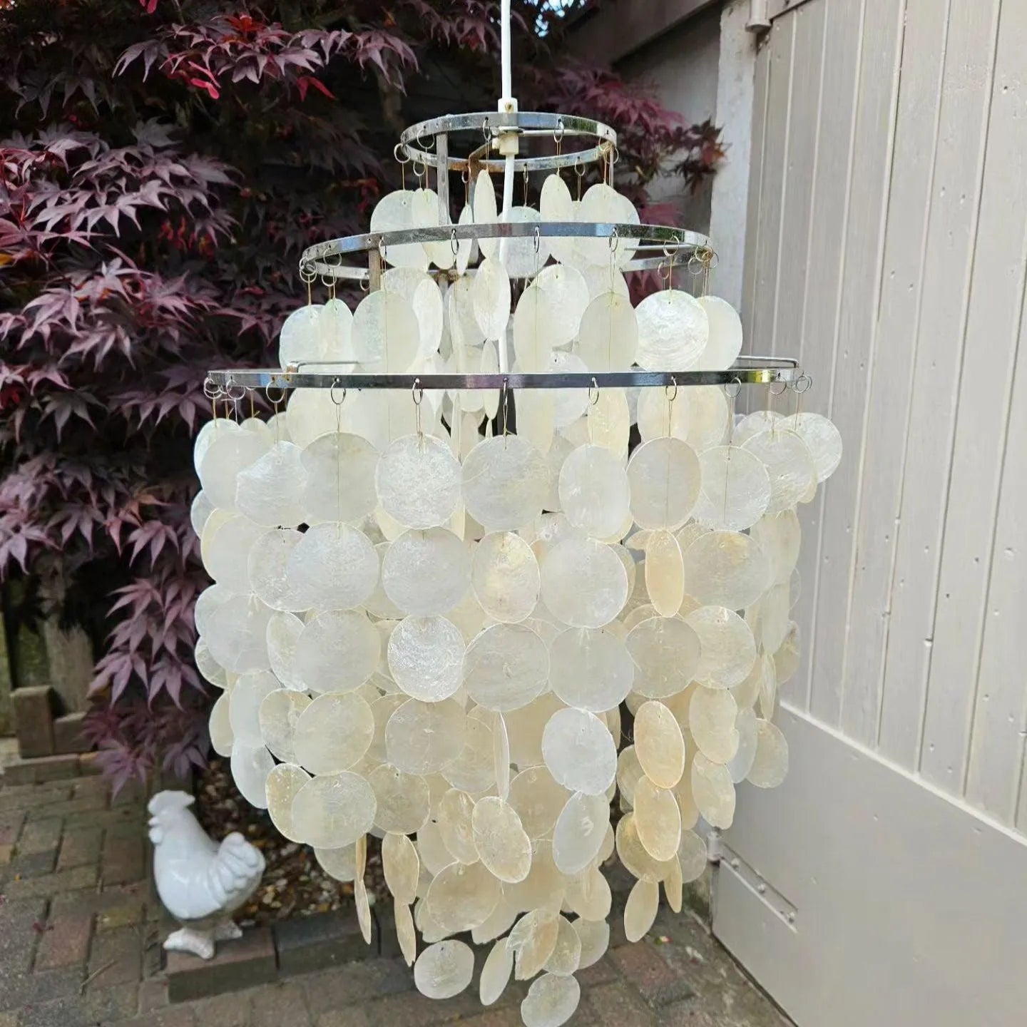 Ariaya Italian Vintage Natural Seashell Pendant Light