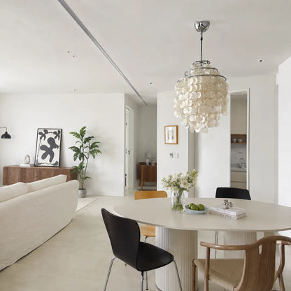 Ariaya Italian Vintage Natural Seashell Pendant Light