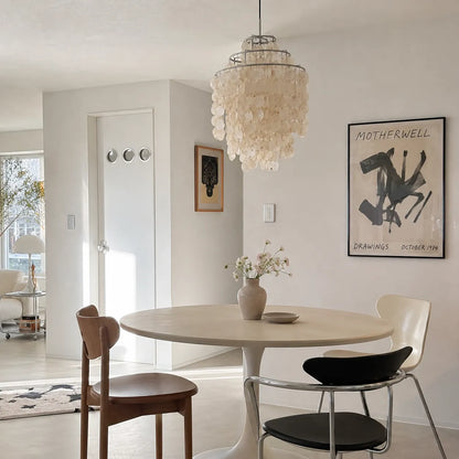 Ariaya Italian Vintage Natural Seashell Pendant Light
