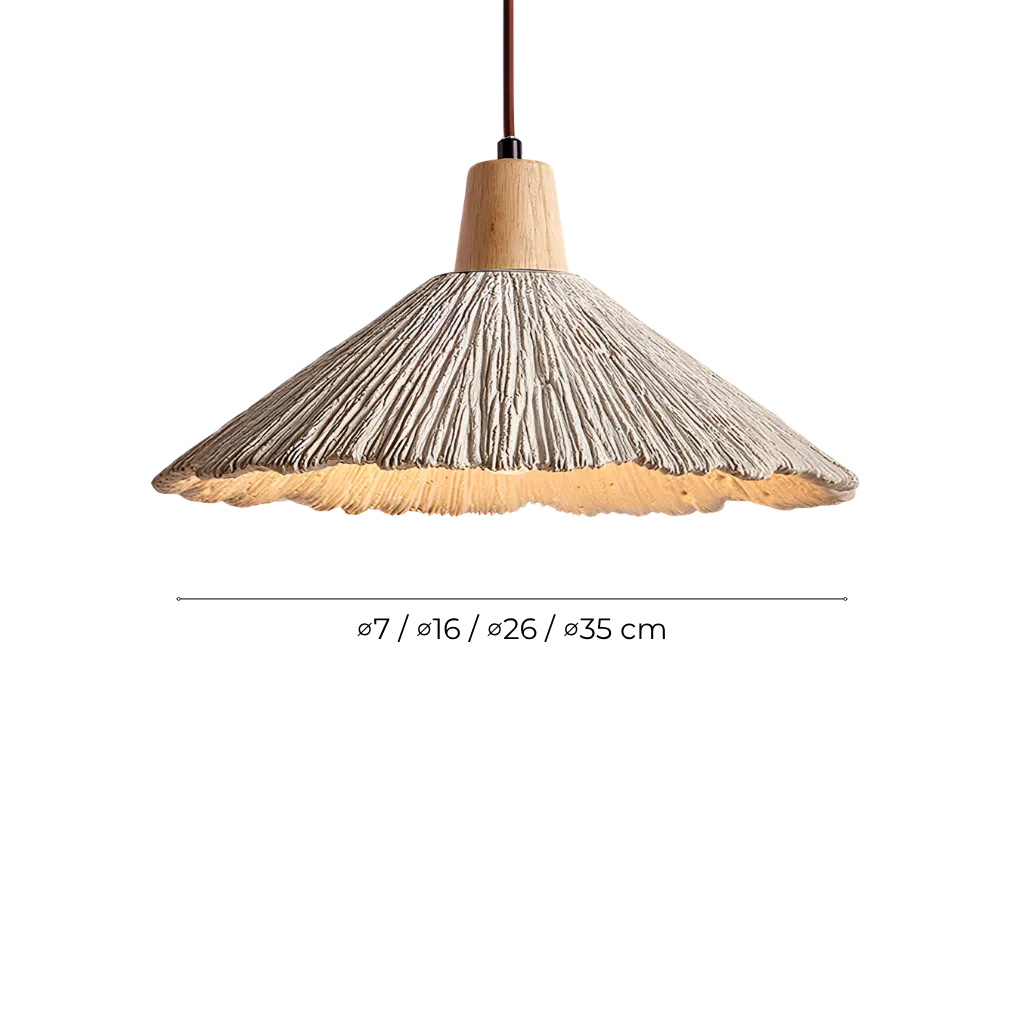 Arien Cream Retro Wabi-Sabi LED Pendant Light
