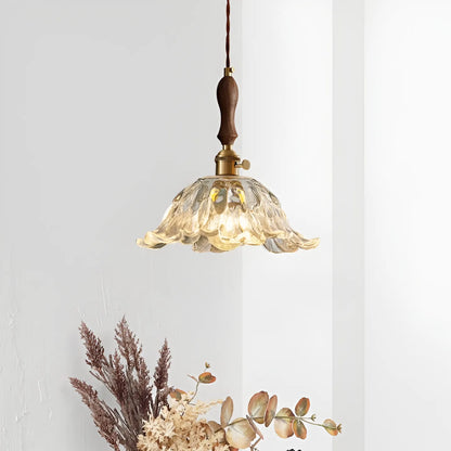 Arilia French Vintage Flower Glass LED Pendant Light