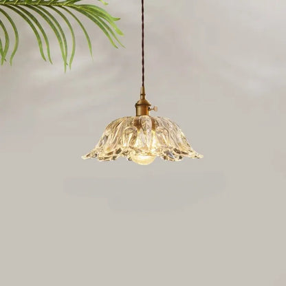 Arilia French Vintage Flower Glass LED Pendant Light