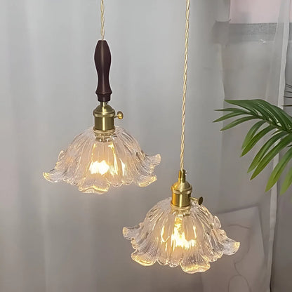 Arilia French Vintage Flower Glass LED Pendant Light