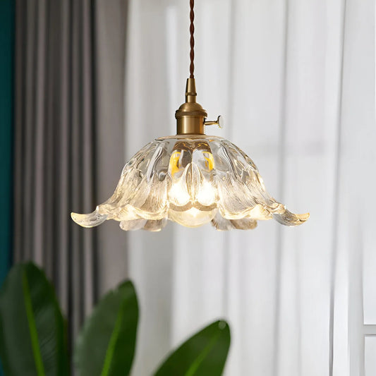 Arilia French Vintage Flower Glass LED Pendant Light